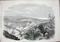 Old Antique Print 1868 View Bay Harbour St Jago De Cuba Mountains Trees 19th