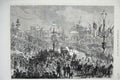 Old Antique Print 1873 Prince Princess Wales Bolton Townhall Guards Horse 19th
