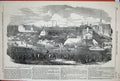 Old Antique Print 1852 Show Manchester Liverpool Haymarket Homer-Street 19th