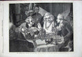 Old Antique Print 1866 Dr Johnson Interview John Wilkes War Pall Mall Art 19th