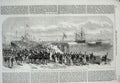 Old Antique Print 1869 Alexandra Dock King'S Lynn Prince Wales Mary Ship 19th
