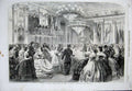 Original Old Antique Print 1861 Ball Willis'S Rooms George Volunteer Corps Sier