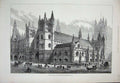 Original Old Antique Print 1884 Restorations Westminster Hall Architecture 19th