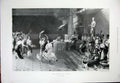 Original Old Antique Print 1898 Festival Flora Music Dancing Statue Cavallaro