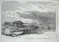 Old Antique Print 1854 Baro Sound Gulf Finland Baltic Fleet Ships Hecla 19th