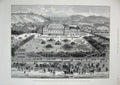 Original Old Antique Print 1888 Casino Boulogne-Sur-Mer Railway Quay Swimming
