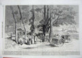 Old Antique Print English Machine Department Caen Agricultural Show 1860 19th
