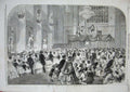 Old Antique Print Juvenile Children Ball Mansion House Twelfth Night 1859 19th