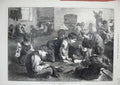 Old Antique Print Pauper Children Metropolitan District School Sutton1872 19th