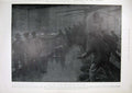 Old Antique Print 1904 Fog Ship Port Arthur Togo War Battle Navy Fine Art 20th