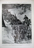 Old Antique Print 1902 Turkish Artillery Albanian Frontier Balkans Army 20th