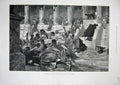 Original Old Antique Print 1887 Scene Death Caesar Men Weapons Rochegrosse Art