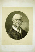 Original Old Antique Print 1878 Portrait Elected Pope Leo Xiii Fine Art 19th