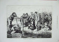 Original Old Antique Print 1871 April Boat Race Sport River People Victorian