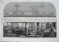 Old Antique Print 1862 Exhibition Steel Machinery Plateau Candelabra Art 19th