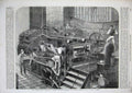 Original Old Antique Print Messrs Maudslay Engines Valiant Manchinery Art 1862