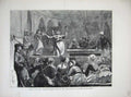 Old Antique Print 1871 Paris Women'S Club Boolevard Rochechouart France 19th