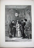 Old Antique Print 1872 Buying Relics Siege Paris France Shopping Fine Art 19th