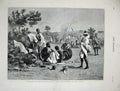 Old Antique Print 1879 South Africa Fingo Levy Encampment Veldt Fine Art 19th