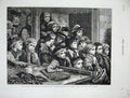 Original Old Antique Print 1882 Poor People London Fish Waste Snow Winter Art