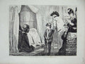 Original Old Antique Print 1872 Waxwork Exhibition London People 19th