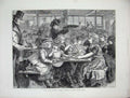 Old Antique Print 1872 Children Ravens Friday Dinner Great Queen Street 19th
