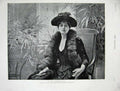 Old Antique Print 1891 Debat Ponsan Fine Art Lady Woman Conservatory Art 19th