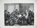 Old Antique Print 1877 Russo-Turkish War Families Ibraila Train Station 19th