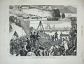 Original Old Antique Print 1877 War Turkish Troops Aleppo Trebizonde Ship Siers