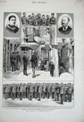 Original Old Antique Print 1880 Corps Commissionaires Walter Brook Smith Siers