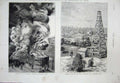 Old Antique Print 1876 Imperial Refinery Alleghany River Oil Well Triumph 19th