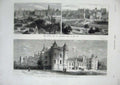 Old Antique Print 1876 Holyrood Palace Edinburgh Queen Scotland Buildings 19th