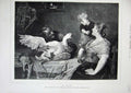 Old Antique Print 1882 Zimmermann Royal Academy Arts Goose Man Little Boy 19th
