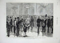 Old Antique Print 1877 Czar Russia Army Recruits Winter Palace Petersburg 19th
