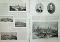 Antique Old Print 1893 Chicago Exhibition Davis Dickinson Fisheries Mines 19th