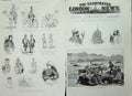 Old Antique Print Nile Expedition 1884 Cataract Siers Camel Corps Camp 19th