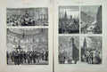 Old Antique Print Liverpool Art Club Library Exchange Church Canal 1877 19th