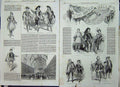 Old Antique Print 1844 Eton Montem Costumes Raleigh Hussar Noble Peasant 19th