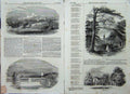 Original Old Antique Print 1852 Osborne House Park Lodge Isle Wight Terrace