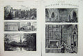 Antique Old Print 1882 Leicester Mark'S Church Mayor Town Hall Abbey Tomb 19th