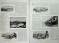 Antique Old Print 1894 Manchester Ship Canal Docks Sluice Stockton Bridge 19th