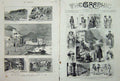 Old Antique Print 1882 Acropolis Athens Market Piraeus Palmero Yachting 19th