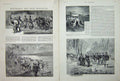Original Old Antique Print 1893 Roumania Rochiori Siers Russian Dragoons Pruth
