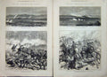 Old Antique Print 1877 War Balkans Dzuranli Leuchtenberg Yeni Sagra Army 19th