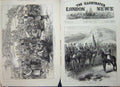 Original Old Antique Print 1876 War Montenegrin Cavalry Cettigne Herzegovinian