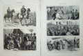 Antique Old Print 1877 War Prince Charles Bucharest Kalafat Russian Turks 19th