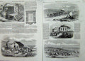 Old Antique Print 1856 Sebastopol Ambulance Green-Hill Battery Hospital 19th