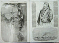 Old Antique Print 1854 Acha Viceroy Egypt Rosetta Nile Ships Cronstadt 19th