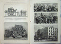 Old Antique Print 1879 Publishing Office London News Journalism Machine 19th