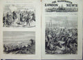 Old Antique Print 1877 War Cossacks Russia Fratesti Mohammedan Sistova 19th